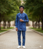 Adire Alarodudu on Guinea Brocade - Image 2