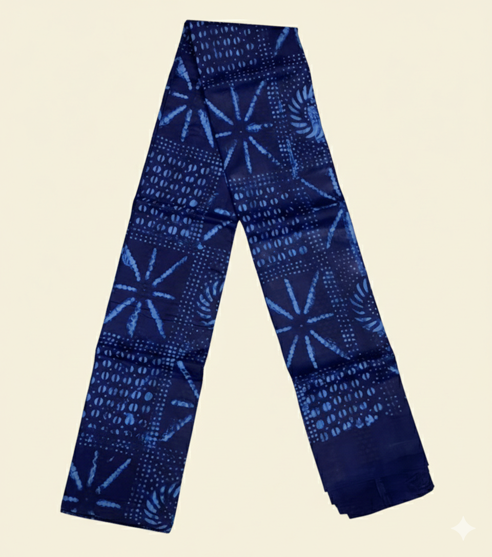 Gemini_Generated_Image_bfmsnhbfmsnhbfms Adire Alarodudu on Guinea Brocade - Image 1