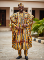 Adire Tye and Dye Jamani Brocade - Image 2